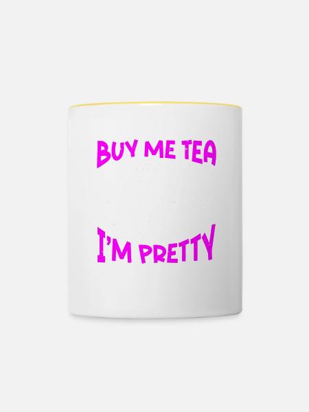 Teetrinker Tee - Tasse zweifarbig - Weiß/Gelb
