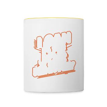 I Can Do This Job Remotely 18 - Tasse zweifarbig - Weiß/Gelb - Vorne
