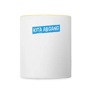 Kita Abgang Kita Abgänger 2024 - Tasse zweifarbig - Weiß/Gelb - Vorne