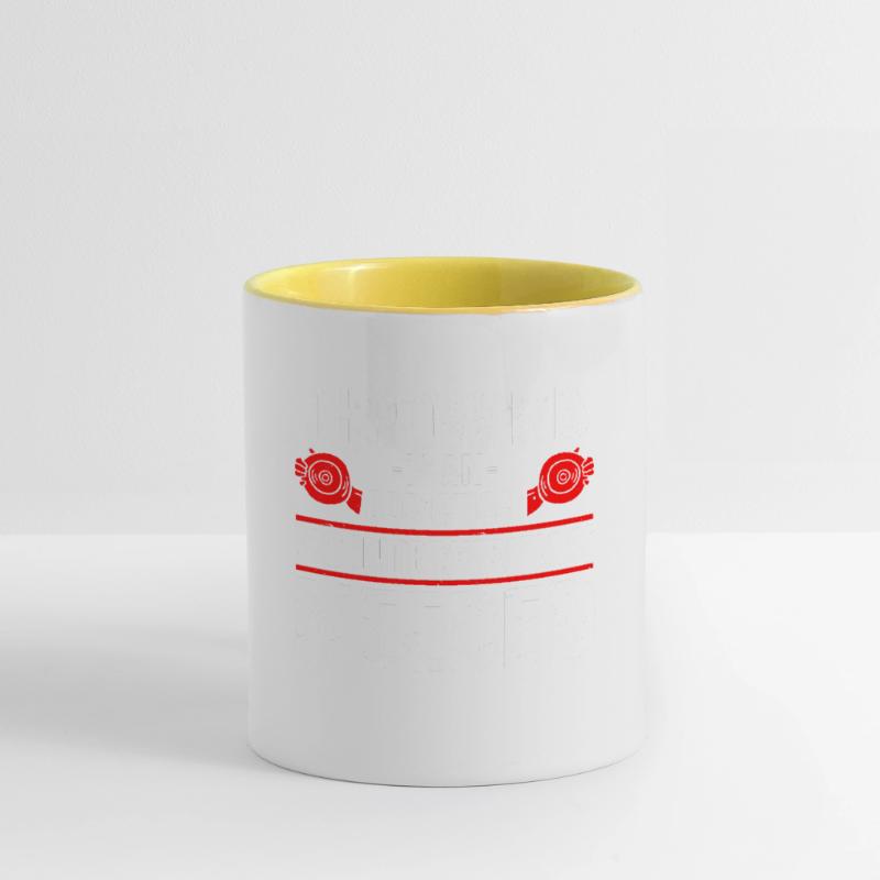 Diskuswerfer Leichtathletik Diskuswerfen Tasse zweifarbig