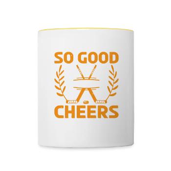 I'm So Good Your Mom Cheers For Me 7 - Contrasting Mug - white/yellow - Front
