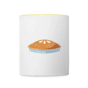 Powered By Apple Pie - Contrasting Mug - white/yellow - Front