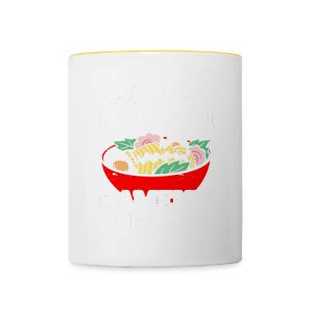Ramen Lover Japanese Noodle Soup Ramen - Contrasting Mug - white/yellow - Front