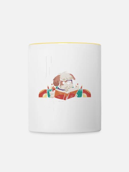 School 1. Grade - Tasse zweifarbig - Weiß/Gelb
