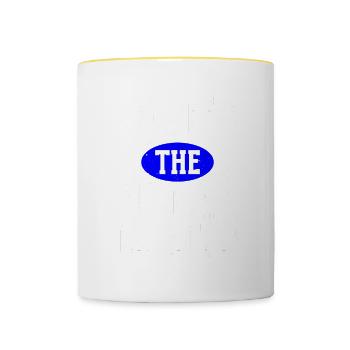 Jesus Ultimate Deadlifter Workout Christian Gym - Contrasting Mug - white/yellow - Front