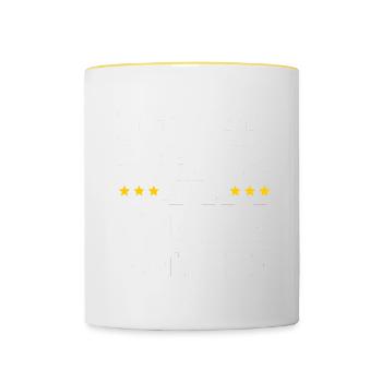 Mécanicien J’ai 99 douilles mais un 10mm n’en est pas un - Mug contrasté - blanc/jaune - Devant