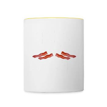Body By Bacon - Contrasting Mug - white/yellow - Front