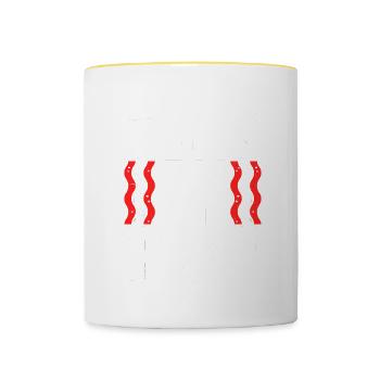 Body By Bacon - Contrasting Mug - white/yellow - Front