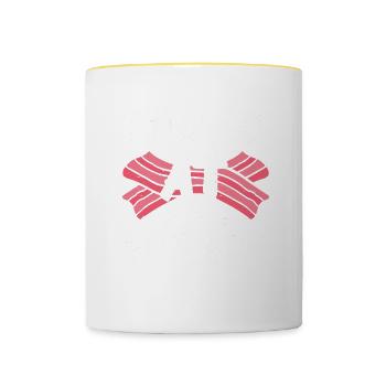 You Had Me At Bacon - Contrasting Mug - white/yellow - Front