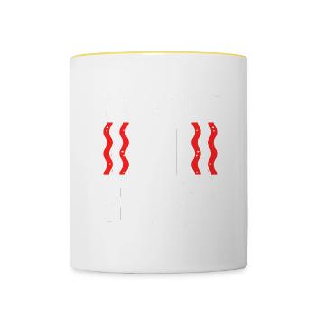 You Had Me At Bacon - Contrasting Mug - white/yellow - Front
