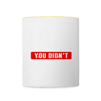 Law Lawyer - Tasse zweifarbig - Weiß/Gelb - Vorne