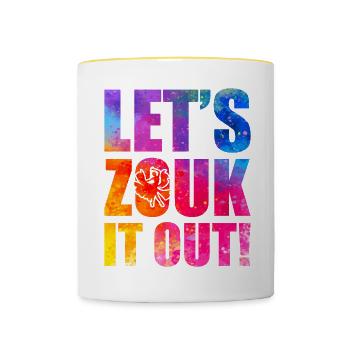 Funny Zouk Dancer Saying - Contrasting Mug - white/yellow - Front