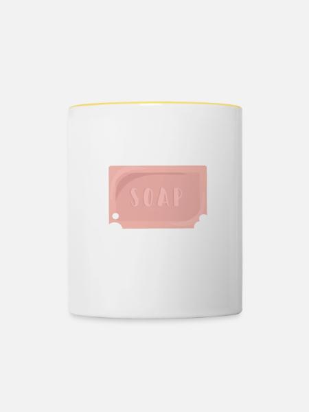 Soap Making Soap Maker - Tasse zweifarbig - Weiß/Gelb