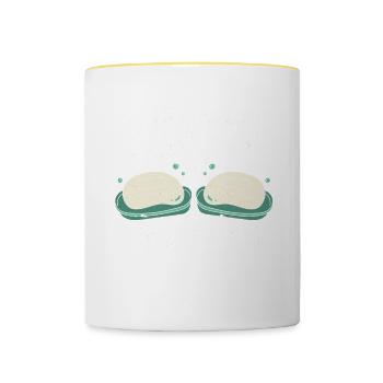 Savonnerie Savonnier - Mug contrasté - blanc/jaune - Devant