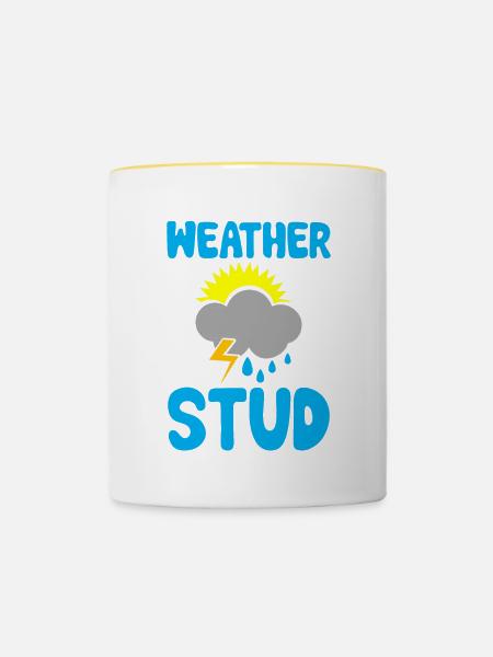 Weather Stud 2 - Tasse zweifarbig - Weiß/Gelb