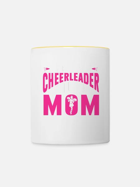 Cheerleading Cheerleader Base Flyer - Tasse zweifarbig - Weiß/Gelb