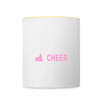 Cheerleading Cheerleader Base Flyer - Contrasting Mug - white/yellow - Front