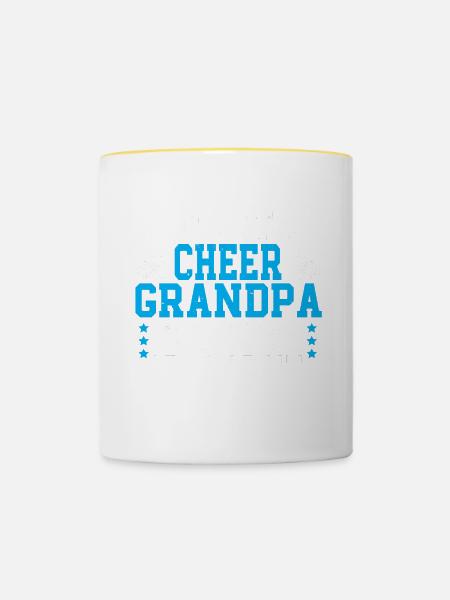 Cheerleading Cheerleader Base Flyer - Tasse zweifarbig - Weiß/Gelb
