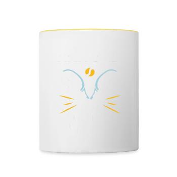 Tennis Player - Tasse zweifarbig - Weiß/Gelb - Vorne