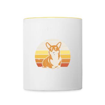 Dog Walker Professional Pet Sitter Dog Walking - Tasse zweifarbig - Weiß/Gelb - Vorne