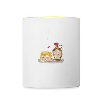 Pancakes Breakfast Food Lover - Contrasting Mug - white/yellow - Front