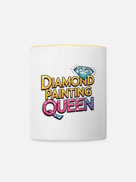 Diamond Painting Diamond Painter - Tasse zweifarbig - Weiß/Gelb