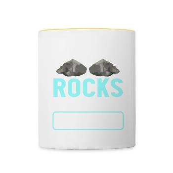 Rock Collector Geology Geologist - Tasse zweifarbig - Weiß/Gelb - Vorne