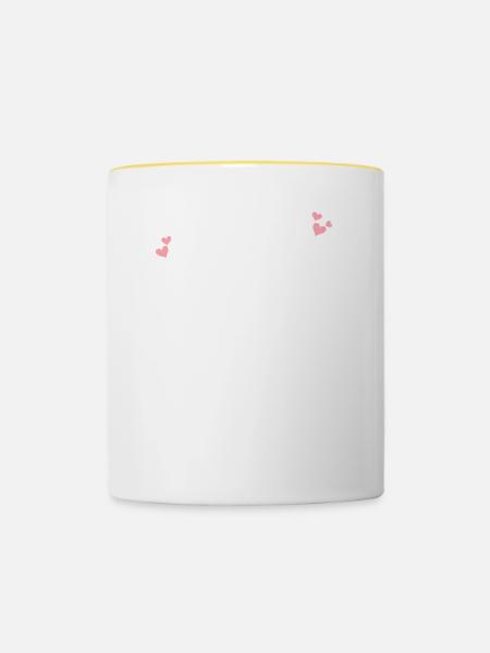 Cockapoo Mama Cockapoos Cockerpoo - Tasse zweifarbig - Weiß/Gelb