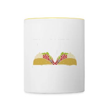 Fleuriste Fleur Florale Fleuristerie - Mug contrasté - blanc/jaune - Devant