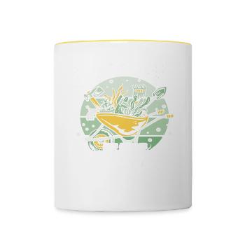 Plants Gardening Gardener - Contrasting Mug - white/yellow - Front