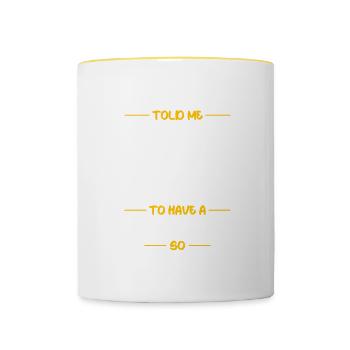 Office Humor - Contrasting Mug - white/yellow - Front
