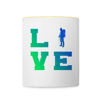 Men's Women's Climber Bouldering Climbing Climbing - Contrasting Mug - white/yellow - Front