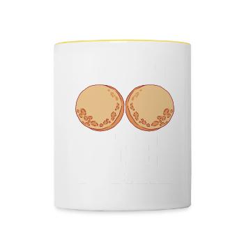 Baking Bakery Baker - Tasse zweifarbig - Weiß/Gelb - Vorne