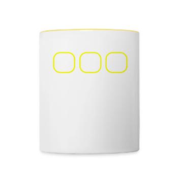 Baking Bakery Baker - Tasse zweifarbig - Weiß/Gelb - Vorne