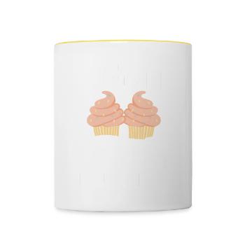 Boulangerie Boulangerie Boulanger - Mug contrasté - blanc/jaune - Devant