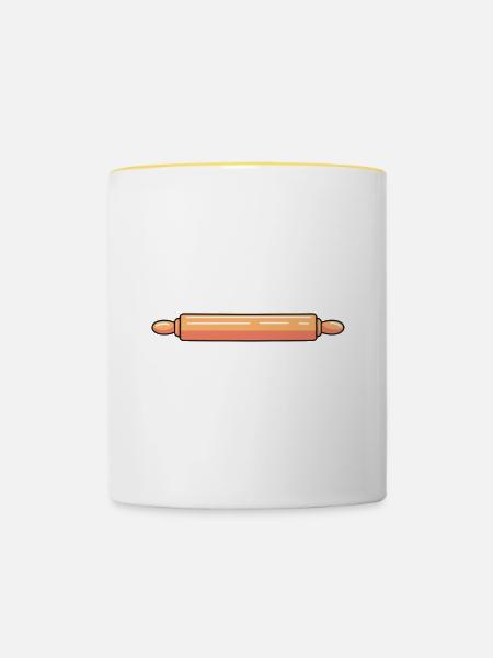 Baking Bakery Baker - Tasse zweifarbig - Weiß/Gelb