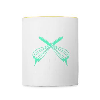 Baking Bakery Baker - Tasse zweifarbig - Weiß/Gelb - Vorne