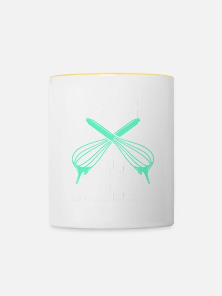 Baking Bakery Baker - Tasse zweifarbig - Weiß/Gelb