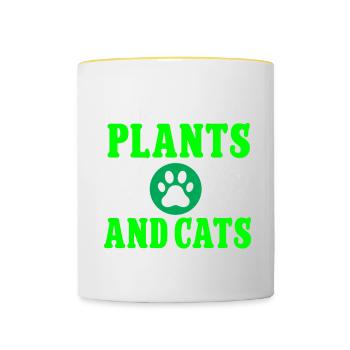 Gardening Horticulture Gardener - Tasse zweifarbig - Weiß/Gelb - Vorne
