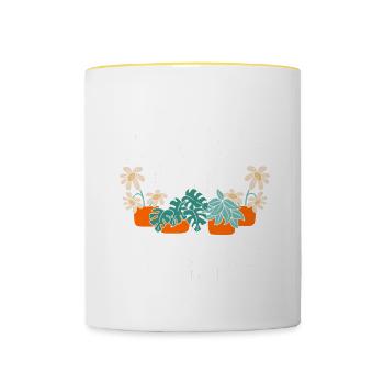 Gardening Horticulture Gardener - Tasse zweifarbig - Weiß/Gelb - Vorne