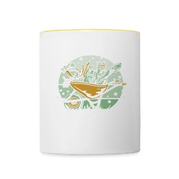 Gardening Horticulture Gardener - Tasse zweifarbig - Weiß/Gelb - Vorne