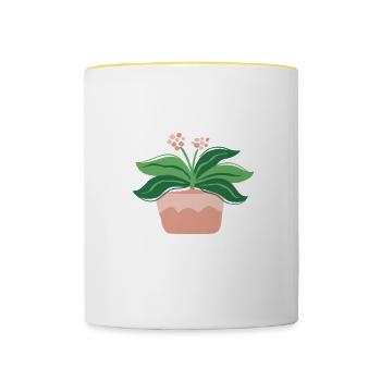 Jardinage Horticulture Jardinier - Mug contrasté - blanc/jaune - Devant