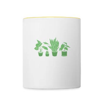 Gardening Horticulture Gardener - Tasse zweifarbig - Weiß/Gelb - Vorne