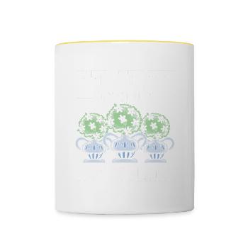 Jardinage Horticulture Jardinier - Mug contrasté - blanc/jaune - Devant