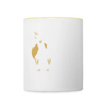 Bird Watching Cute Bird Lover - Tasse zweifarbig - Weiß/Gelb - Vorne