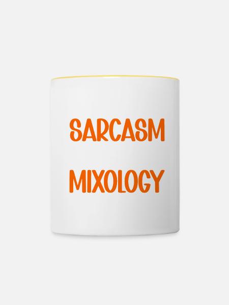 Mixologist Barkeepker Bartender Mixology - Tasse zweifarbig - Weiß/Gelb