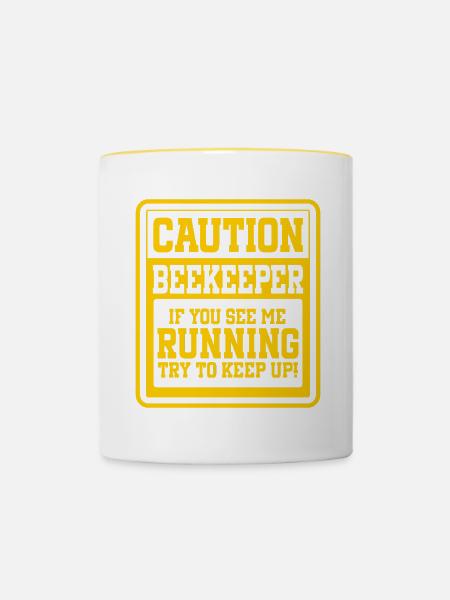 Beekeeping Bees Beekeeper - Tasse zweifarbig - Weiß/Gelb