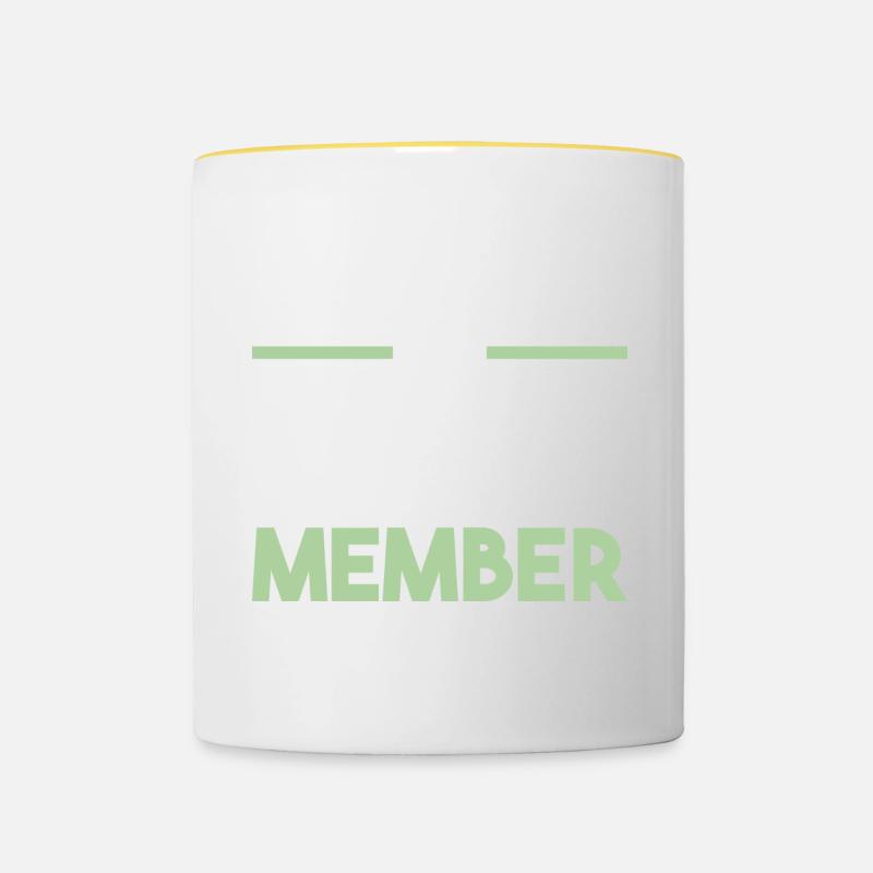 Équipe de kitesurf - Mug contrasté - blanc/jaune