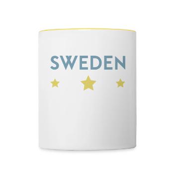Sweden 2023 Krona - Contrasting Mug - white/yellow - Front