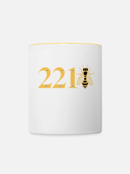sherlock_221bee - Tasse zweifarbig - Weiß/Gelb